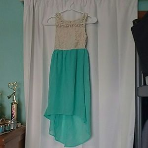 btween mint and cream girls size 12 dress